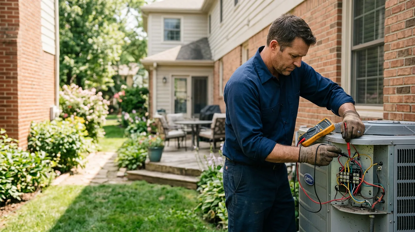 HVAC technician working near Hearne, TX
